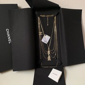 Chanel arrow long necklace